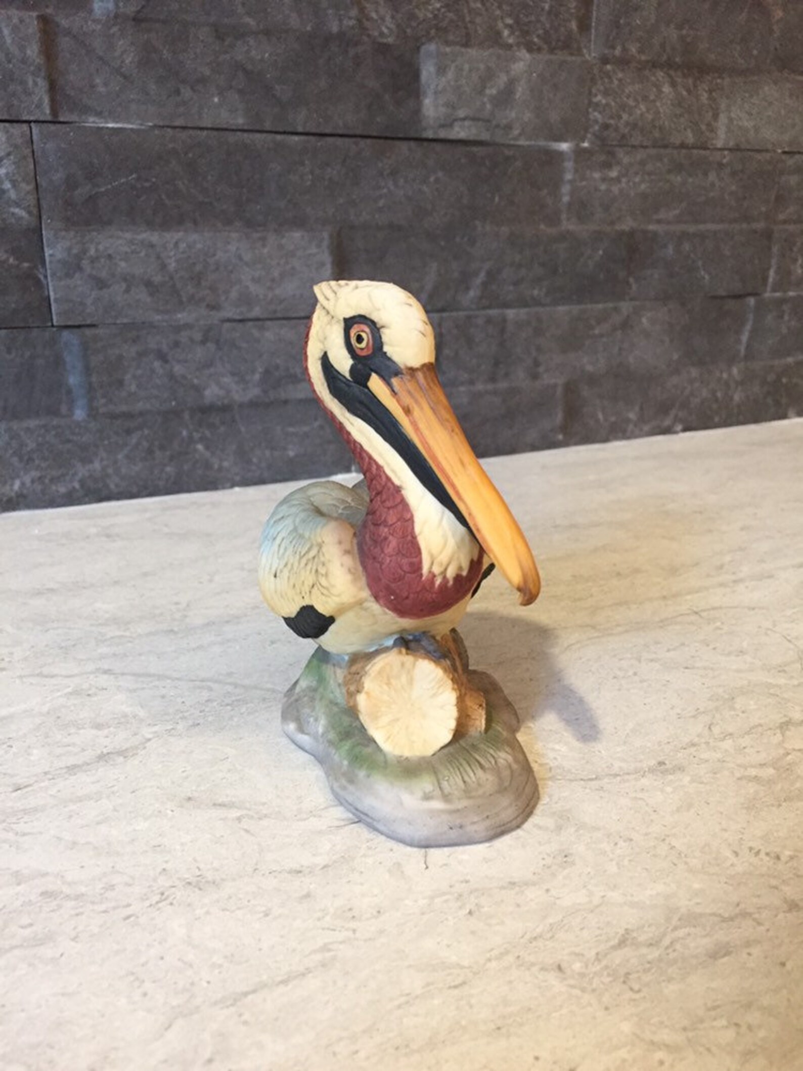 Vintage Pelican Figurine Lefton China Bird Hand Painted Etsy