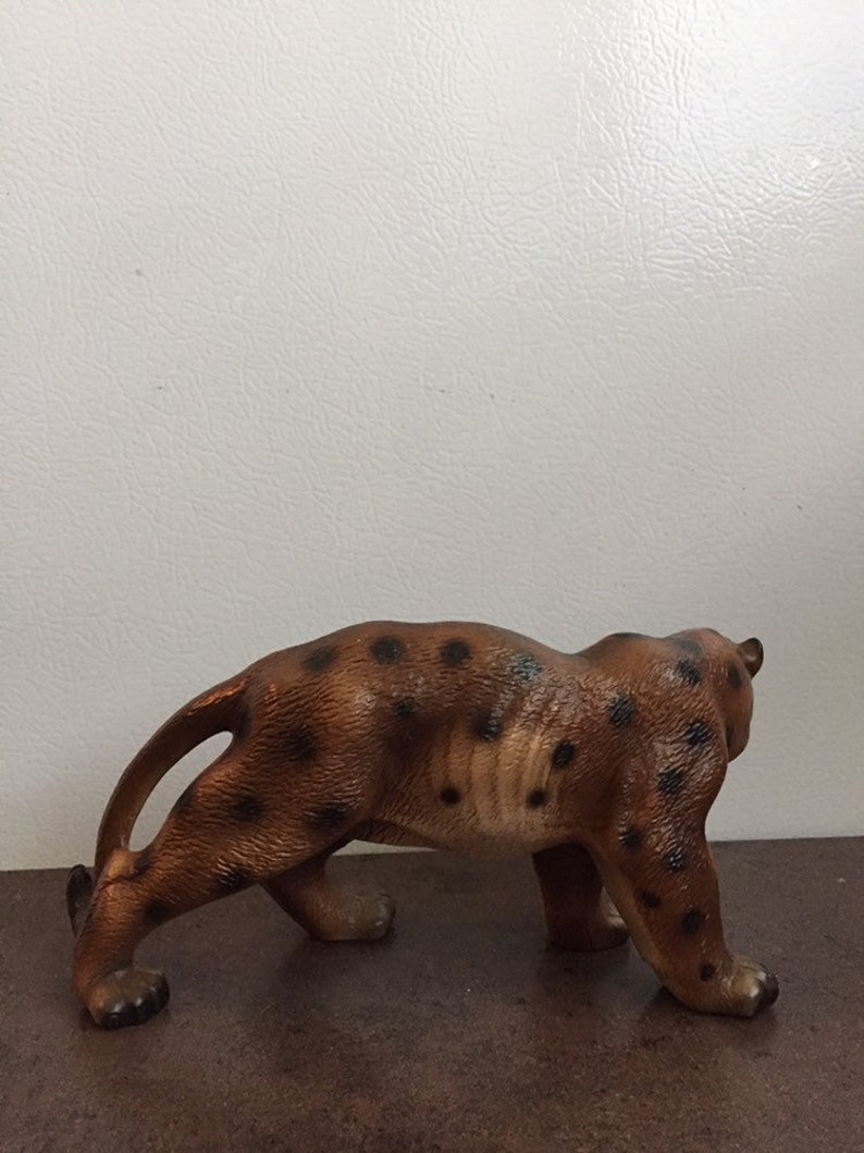 Vintage Leopard Figurine Jungle Cat Ceramic Leopard Etsy