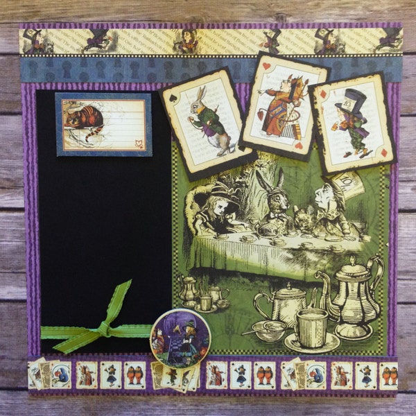 Graphic 45 - Wonderland Halloween Tea Party - 12 x 12 Scrapbook Page Layout DIY Kit