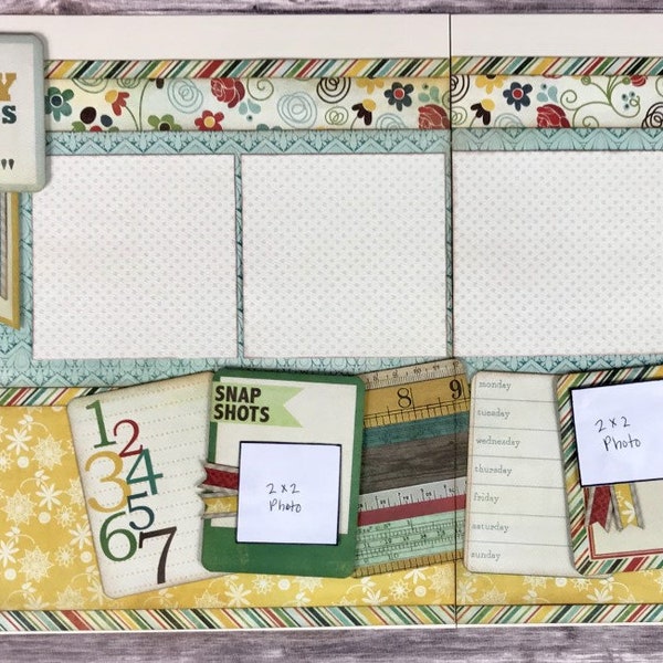 Oh the Funny Things You Say - Pre-cut Scrapbook Layout DIY Kit