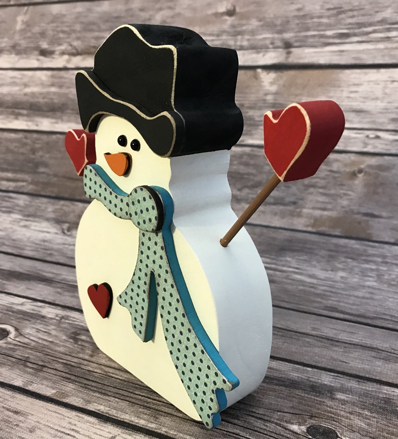 January Snowman Wood Home Decor Kit January