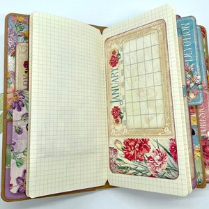 Flower Market Joyful Blooms PRECUT DIY Traveler's Notebook Journal Mini