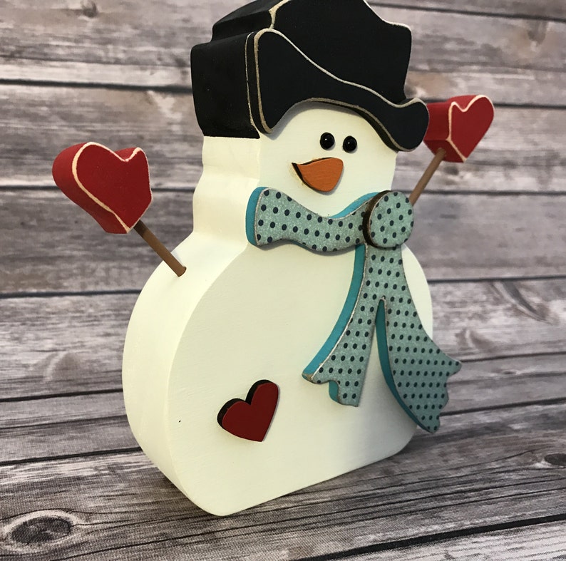 January Snowman Wood Home Decor Kit January