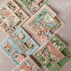 Wild & Free - Cartes dans un coin - Graphique 45 - Jeu de cartes à faire soi-même - Kit de 6 cartes