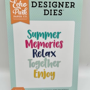 Summer Dreams - Summer Memories Word Metal Dies