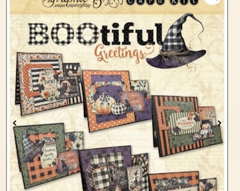 Graphic 45 BOOtiful Greetings - Halloween Step-Fold Card Set - G45 DIY Kit