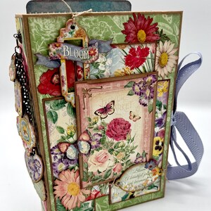 G45 - Marché aux fleurs - Trésors de fleurs - PRÉDÉCOUPÉ - Album folio interactif cascade - Kit de bricolage