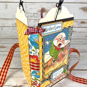 Miniálbum con etiqueta abatible precortado de Mother Goose - Graphic 45 - Kit de bricolaje