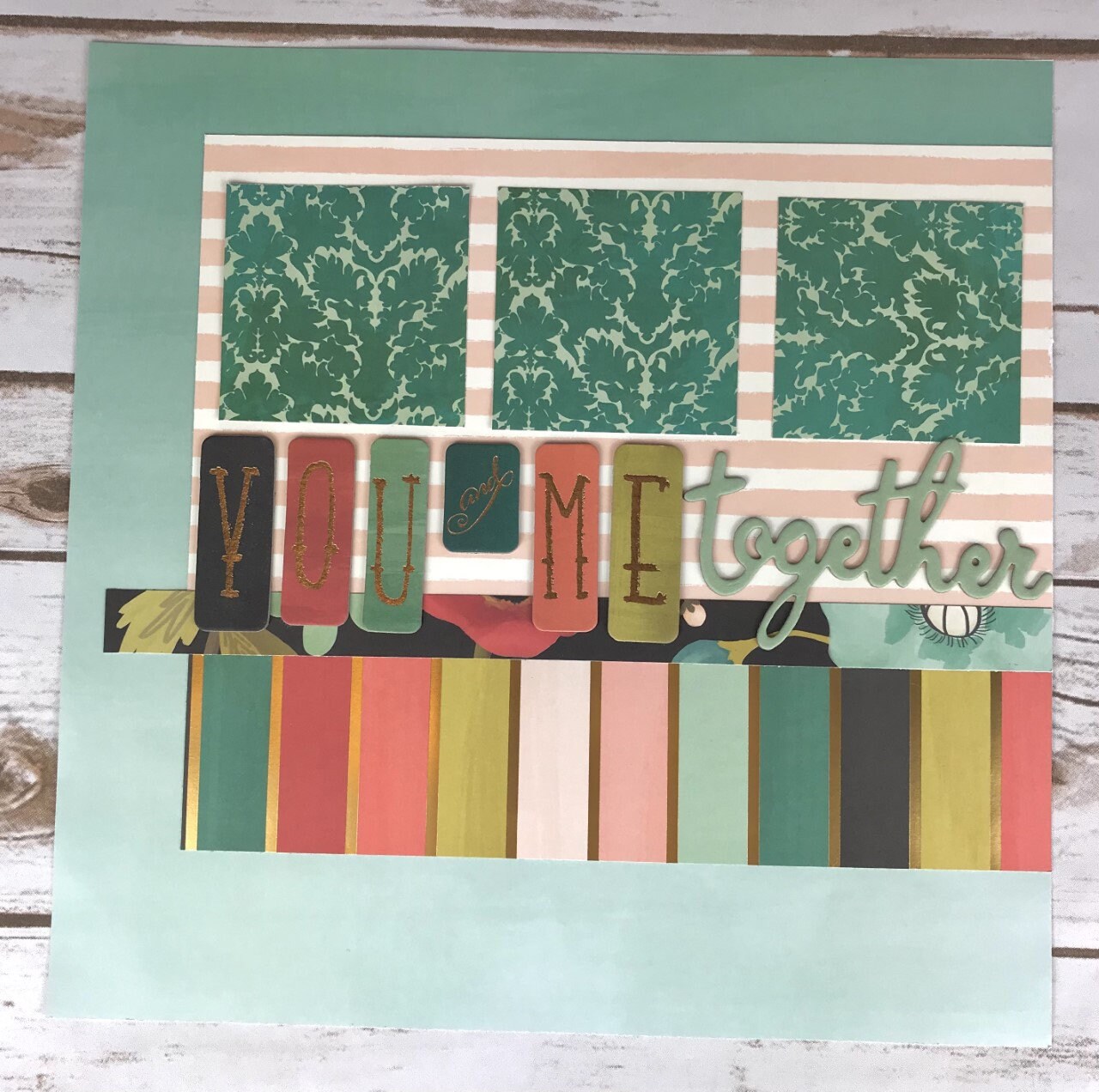 You and Me Together - DIY 12x12 Scrapbook Layout Kit - Etsy