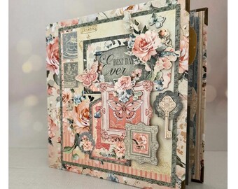 Vintage Rose Binder Album DIY Kit - Graphic 45