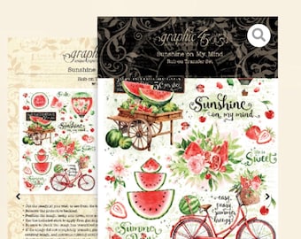 Sunshine on My Mind Rub-on Transfer Set - Graphic 45 - Rub-ons