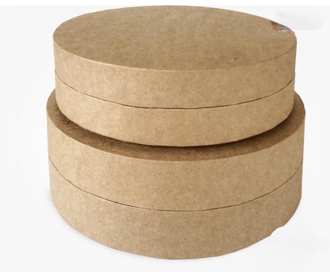 Graphic 45 - RETIRED Stacking Circle Boxes Set - Kraft - Etsy
