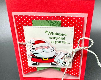 Santa’s Workshop - Christmas Cards - DIY 3-Card and Envelope Class Kit Set