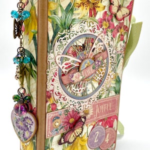 Flower Market - Joyful Blooms - PRECUT- DIY Traveler's Notebook Journal Mini Album #2 - Graphic 45 DIY Kit - 2024