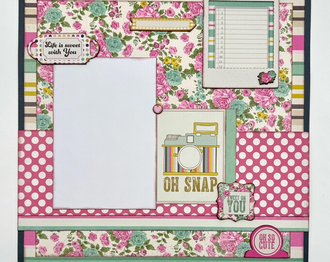Life is Sweet With You - PRECUT 1-page 12x12 Scrapbook Layout DIY KIT ...