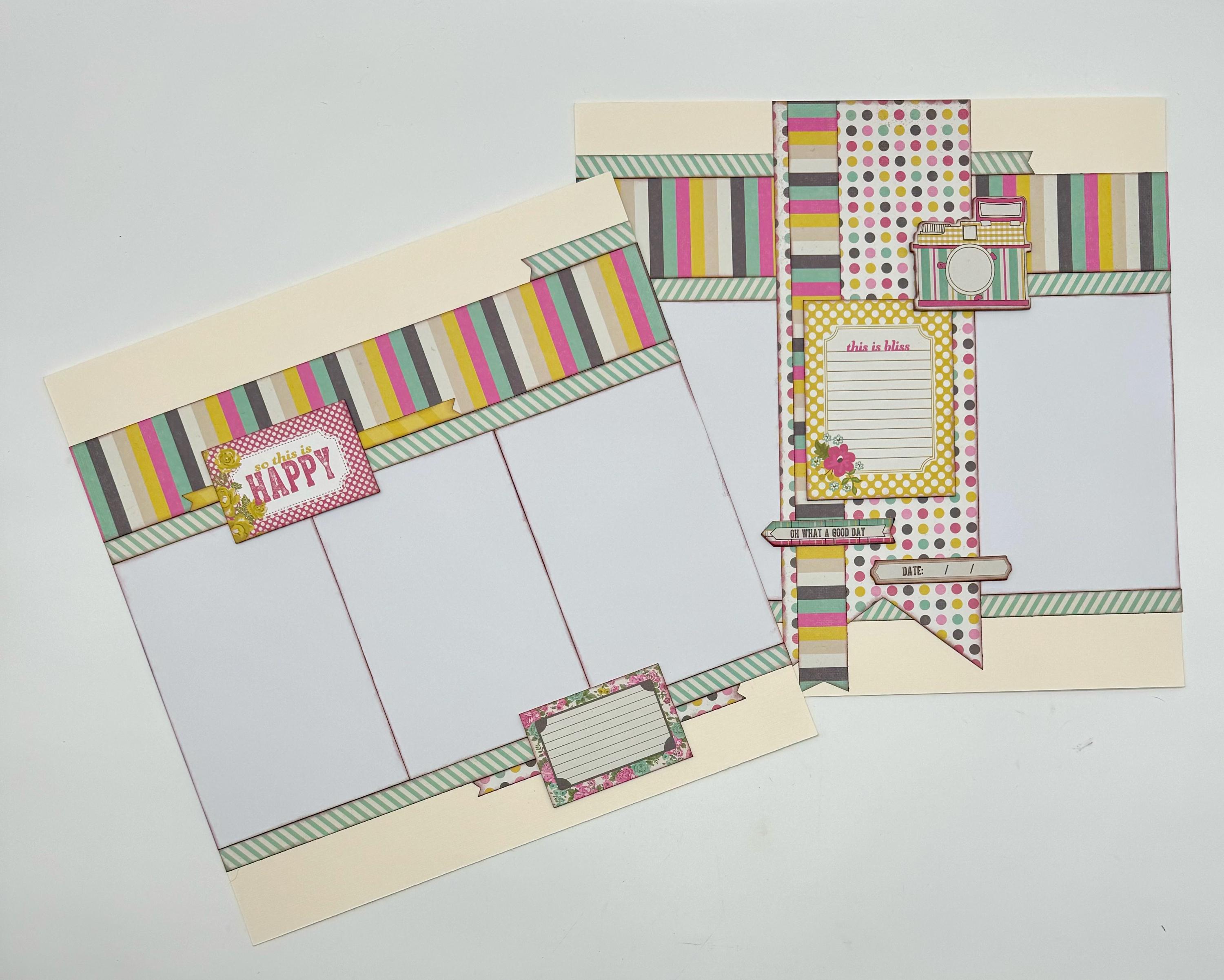 Easter Scrapbook 12x12 Premade (2) Page Layout | UK