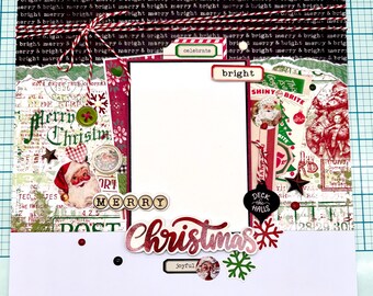 Dear Santa - Merry Christmas - Christmas Layout - DIY 1-Page 12x12 PRECUT Layout Kit