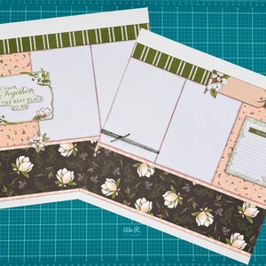 Ensemble, c'est le meilleur endroit où aller - Magnolia Lane - kit DIY de mise en page pour scrapbooking prédécoupé 2 pages 12 x 12