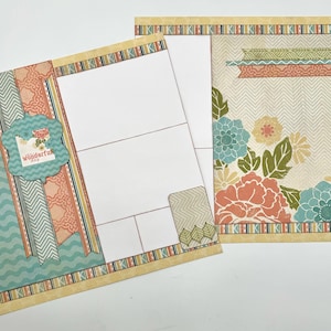 Indie chic - What a Wonderful Day - Kit de mise en page DIY pour scrapbooking prédécoupé 2 pages 12 x 12