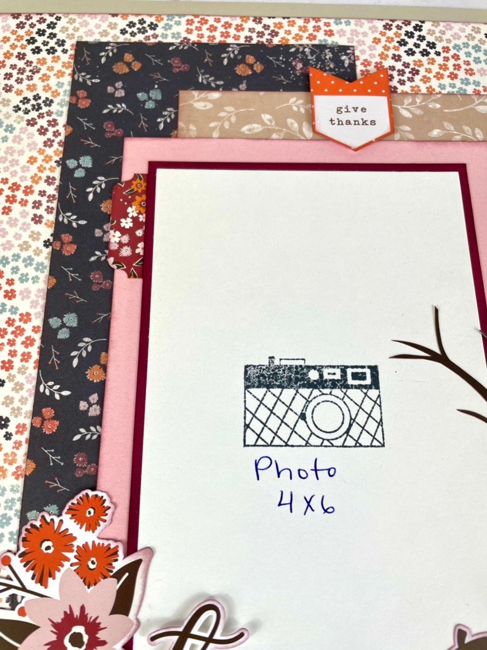 Autumn Forever Fall Layout DIY 1-page 12x12 PRECUT Layout - Etsy