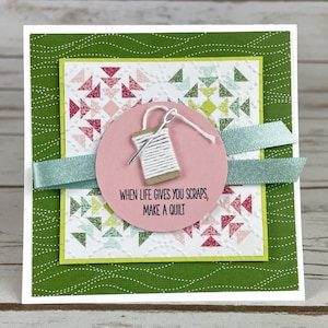 Carte matelassée bobine de fil - Kit de classe pour cartes toutes occasions