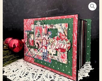 G45 Deck the Halls - DIY Policy Envelope Christmas Album -Graphic 45 Album Kit
