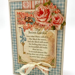 G45 - Jardin secret - Kit DIY enveloppe et carte pop-up PRÉDÉCOUPÉ