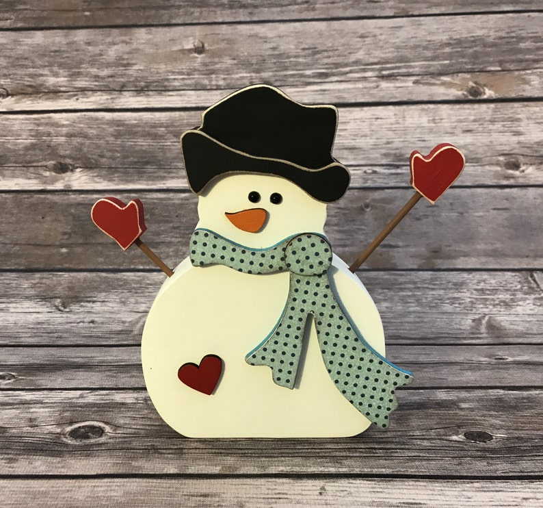 January Snowman Wood Home Decor Kit January