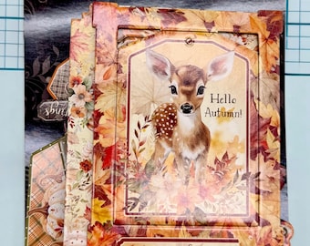 Autumn Greetings - Graphic 45 - Chipboard Tags & Frames