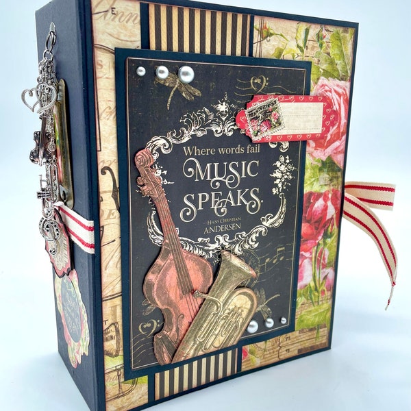 Love Notes - Music Speaks - PRECUT G45 6x8 Tag & Pocket Album Kit