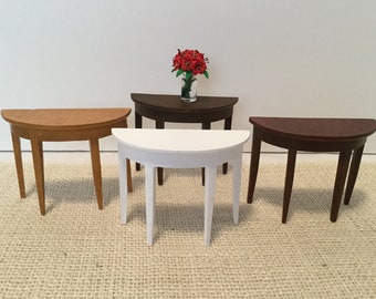 Hall Table in Four Colors for 1:12 Scale Dollhouse.  Price for one