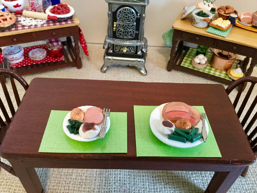 Ham Dinner With All the Trimmings for Dollhouse or 16 Size Etsy