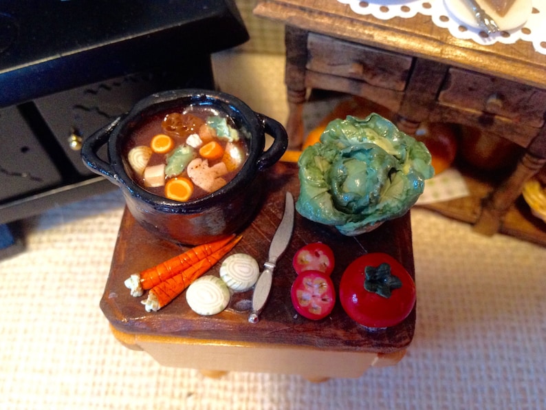 Granny's Old Fashioned Vegetable Soup for 112 Scale Etsy