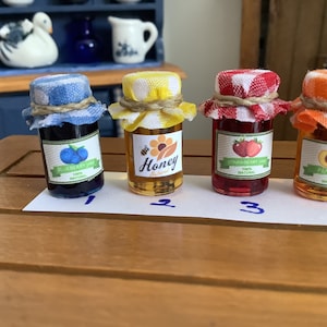 Assorted Jellies /Honey for 1:12 Scale Dollhouse or 1-6 Scale fashion doll size Price for One image 5
