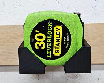 Tape Measure Wall Mount *French Cleat and Screw To Wall Options* Tool Holder