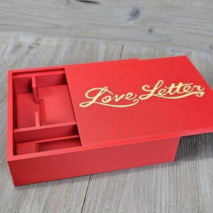 Liebesbrief Spiel Box - Organizer - Tragehülle