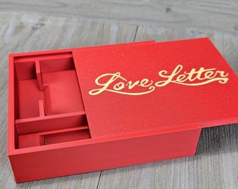 Love Letter Game Box- Organizer- Carrying Case-Sleeved and Unsleeved options!