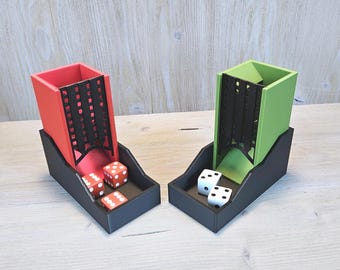 Travel Dice Tower-Custom, Portable, Folding-Choose Your Color