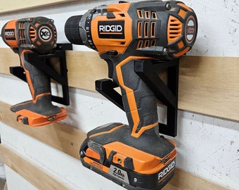 Drill Impact Driver -Universal Mount -2 Pack *French Cleat and Screw To Wall Options*