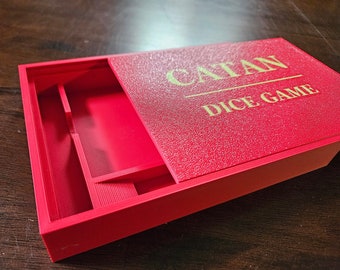 Catan Dice Game Box- Organizer- Carrying Case