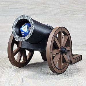 Dobbelsteenwerper: D&D-dobbelsteenroller, Dungeons and Dragons-cadeau, optionele draagtas (blauw)