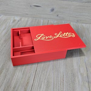 Liebesbrief Spiel Box - Organizer - Tragehülle