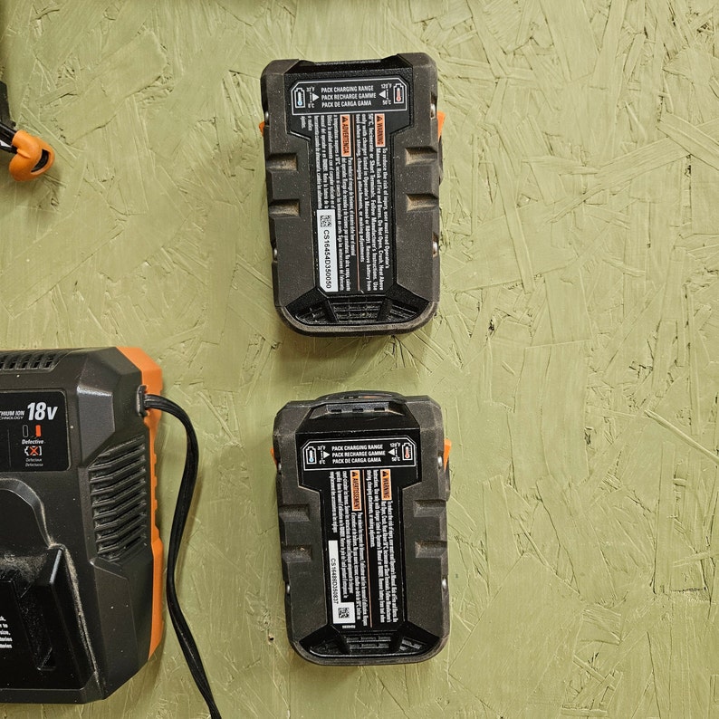 2 Pack RIDGID 18V Battery Holder/ Mount - *French Cleat and Screw To Wall Options* image 10