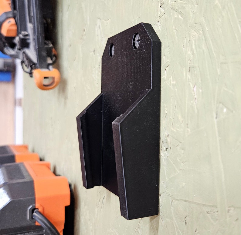 2 Pack RIDGID 18V Battery Holder/ Mount - *French Cleat and Screw To Wall Options* image 3