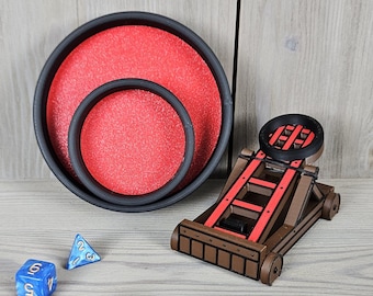 Dice Catapult & Tray Bundle: DND Tabletop Accessory