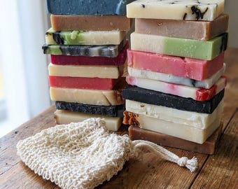 Handmade Soap Advent Calendar: 24 Bars with Sisal Soap Pouch