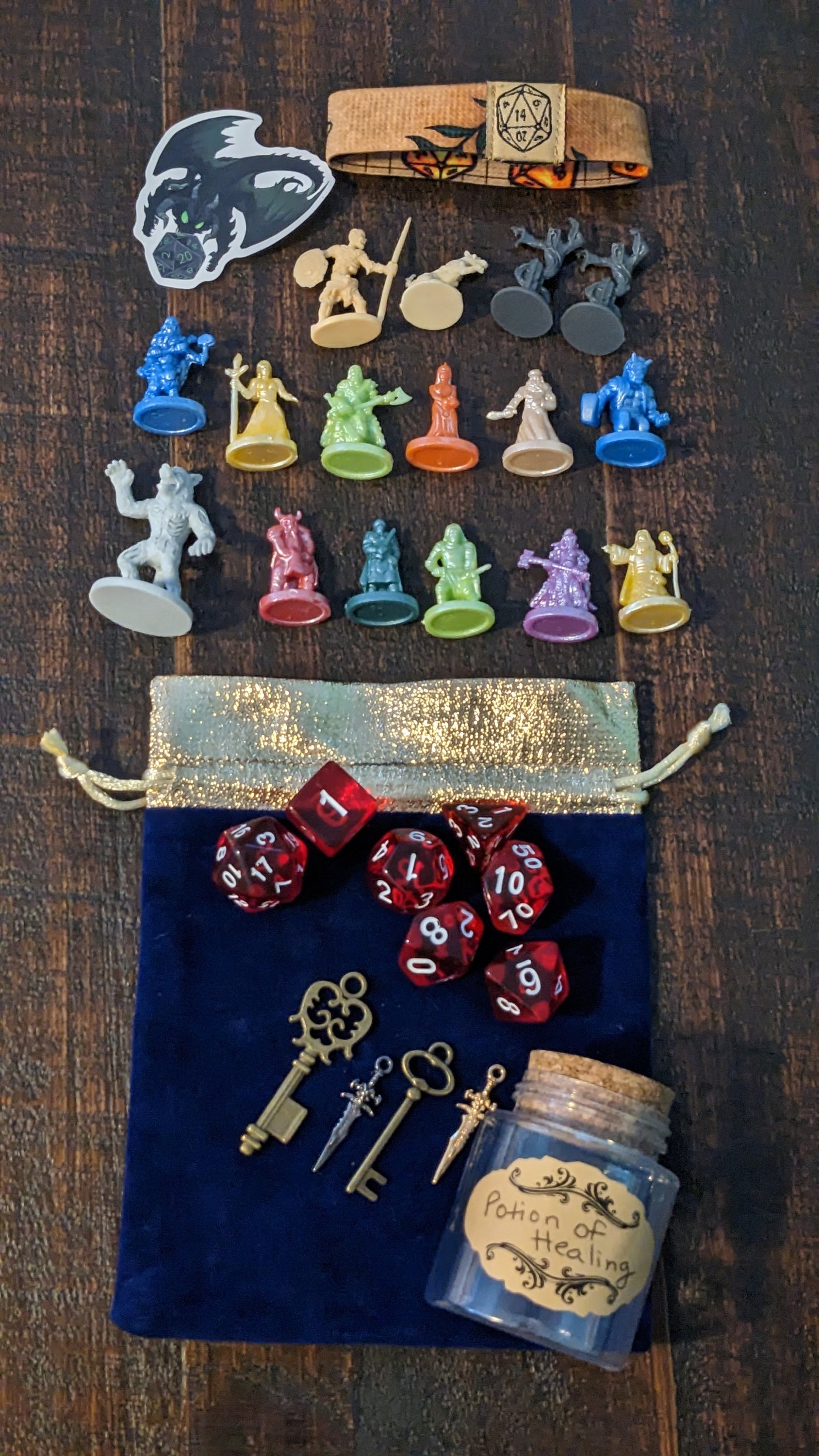 Dnd Advent Calendar With Minifigures, Dice, Potion of Healing, Bracelet -  Etsy