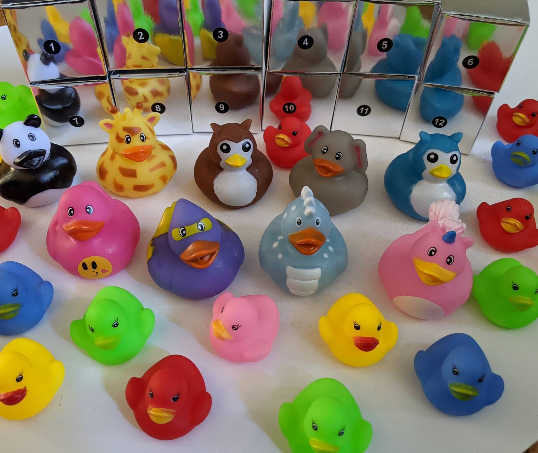 Rubber Duck Advent Calendar With Rubber Ducks Etsy UK