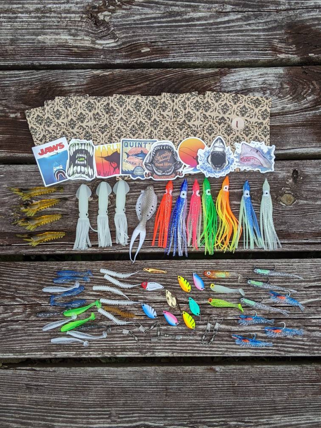 Saltwater Fishing Advent Calendar With Saltwater Fishing Lures Etsy