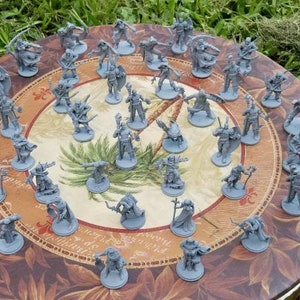 7 Pc Primed Dungeons and Dragons Miniatures D&D RPG Figures 1/72 Scale ...